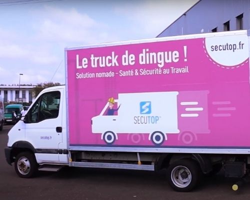 Camion santé sécurité au travail