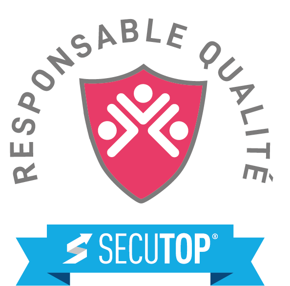 Logo responsable qualité rose