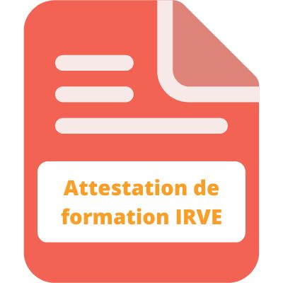 Attestation de formation IRVE