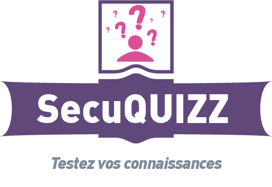 Cartouche SecuQuizz avec sa baseline Testez vos connaissances